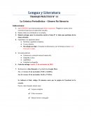 TRABAJO PRÁCTICO N° 11 La Crónica Periodística – Género No literario