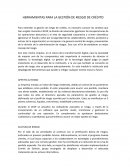 HERRAMIENTAS PARA LA GESTIÓN DE RIESGO DE CRÉDITO