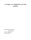 La mujer y su integración a la vida política