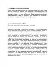 IDEAS EQUIVOCADAS DEL LENGUAJE. Página 1