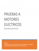 Pruebas a motores electricos