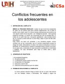 Conflictos frecuentes en los adolescentes