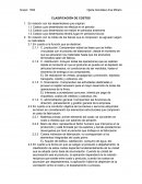 Clasificación de costos