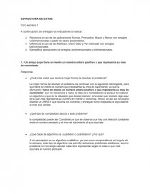 ESTRUCTURA DE DATOS Foro semana 1. Página 1