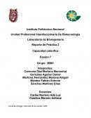 Determinación de la capacidad calorífica de un calorímetro y del calor específico de sustancias