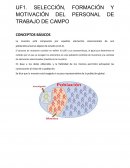 SELECCIÓN, FORMACIÓN Y MOTIVACIÓN DEL PERSONAL DE TRABAJO DE CAMPO
