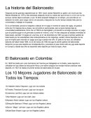 La historia del Baloncesto