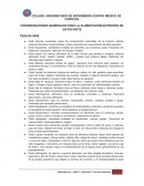 Consideraciones para la alimentación en enfermería