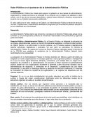 Valor Público en el quehacer de la AP