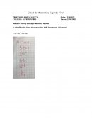 Guía 1 de Matemática Segundo Nivel