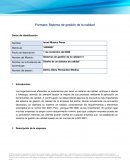 Diseño de un sistema de calidad