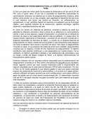 MECANISMOS DE FINANCIAMIENTO PARA LA COBERTURA DE SALUD EN EL PERU