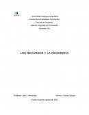 LOS RECURSOS Y LA GEOGRAFÍA