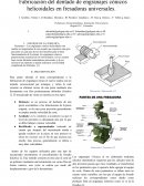Fabricación del dentado de engranajes cónicos helicoidales en fresadoras universales