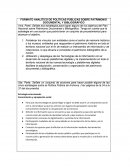 FORMATO ANALÍTICO DE POLÍTICAS PÚBLICAS SOBRE PATRIMONIO DOCUMENTAL Y BIBLIOGRÁFICO