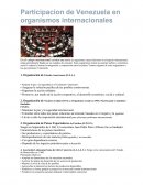 Participación de Venezuela en organismos internacionales