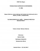 Alteraciones en el niño – trabajo práctico obligatorio