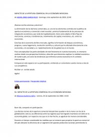 IMPACTO DE LA APERTURA COMERCIAL EN LA ECONOMÍA MEXICANA. Página 1