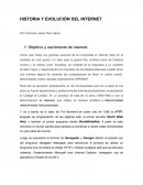 Historia y evolución del internet