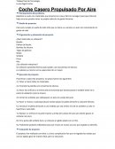 Trabajo final de Tecnología. Coche Casero Propulsado Por Aire