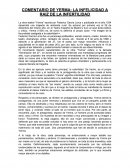 COMENTARIO DE YERMA: LA INFELICIDAD A RAIZ DE LA INFERTILIDAD