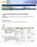 CUADRO TRANSACCIONAL DE CUENTAS CONTABLES
