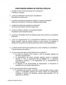 CUESTIONARIO NORMAS DE CONTROL ESCOLAR