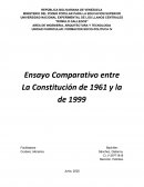 Ensayo comparativo de las constituciones de venezuela