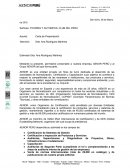 AENOR Carta de presentación