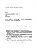 CAMBIO DE DOCENTE DE LA ASIGNATURA REGIMENES Y SISTEMAS POLITICOS LATINOAMERICANOS