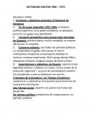 DICTADURA MILITAR 1966-1973