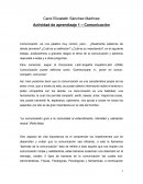Actividad de aprendizaje 1 – Comunicación