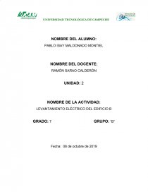 LEVANTAMIENTO ELÉCTRICO DEL EDIFICIO B. Página 1