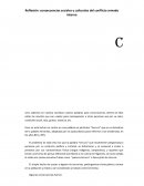 Reflexión: consecuencias sociales y culturales del conflicto armado interno