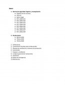 Norma de seguridad, higiene y manipulación