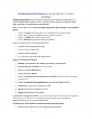 PLANEACION ESTRATEGICA DE LA GESTION DEL TALENTO HUMANO