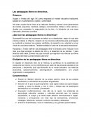 Las pedagogías libres no directivas