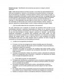 Estudio de caso " Identificación de las lesiones que ponen en riesgo la vida del lesionado”