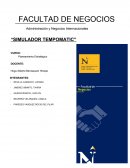 Simulador Tempomatic Planeamiento estratégico