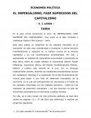 ECONOMÍA POLÍTICA EL IMPERIALISMO, FASE SUPERIOOR DEL CAPITALISMO