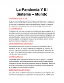 La Pandemia Y El Sistema – Mundo