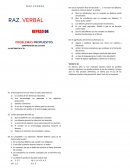 R A Z . V E R B A L PROBLEMAS PROPUESTOS COMPRENSIÓN DE LECTURA