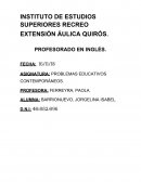 PROBLEMAS EDUCATIVOS CONTEMPORÁNEOS