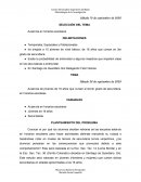 Ausencia de jóvenes de 16 años que cursan el tercer grado de secundaria. en horarios escolares