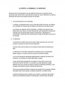 LA OFERTA, LA DEMANDA Y EL MERCADO