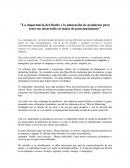 La importancia del diseño y la planeación de productos para tener un desarrollo en temas de posicionamiento