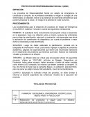 PROYECTO DE RESPONSABILIDAD SOCIAL