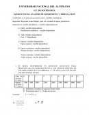 EJERCICIOS DE ANALISIS DE REGRESION Y CORRELACION