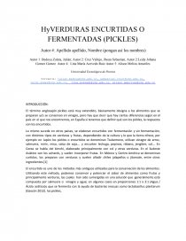 PRACTICA VERDURAS ENCURTIDAS O PICKLES. Página 1