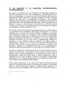 Adopción intrefamiliar internacional